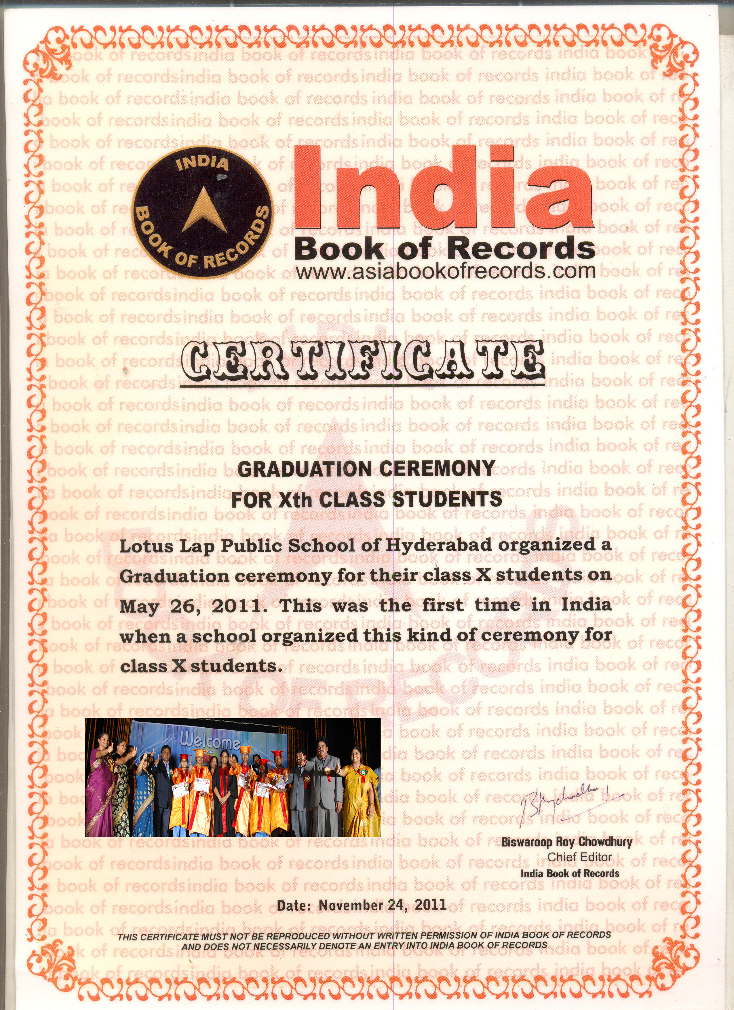 Lotus Lap Public School Creates History with India’s First Graduation Ceremony for Class X Students