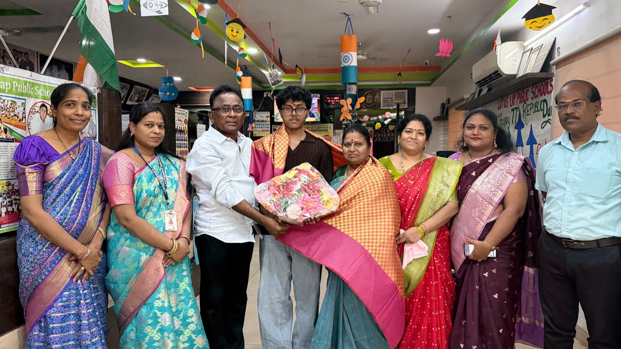 Lotus Lap Public Schools Alumnus Trilok Simha Raj Scores 97%ile in JEE Mains – A Journey from Nursery to Success